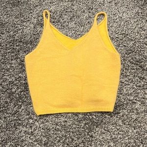 Fuzzy yellow tank